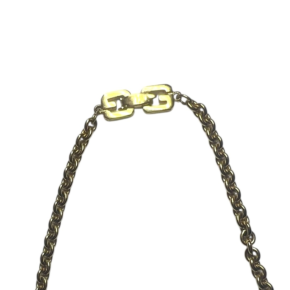 Givenchy Vintage Crystal G Logo Pendant Necklace - Picture 5 of 5